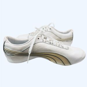 SOLD! Puma Women's White and light gold Sneakers NWOT